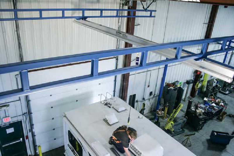 Ceiling Mounted Rigid Rail from EDGE Fall Protection
