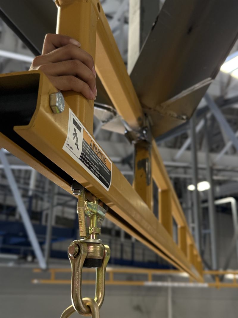 Ceiling Mounted Rigid Rail from EDGE Fall Protection