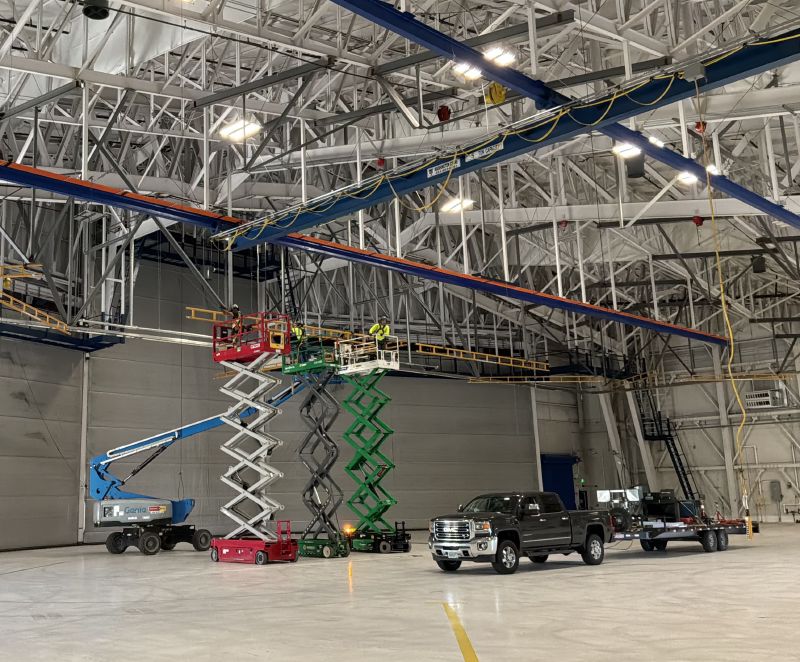Ceiling Mounted Rigid Rail from EDGE Fall Protection